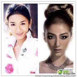 女明星网红对比图片